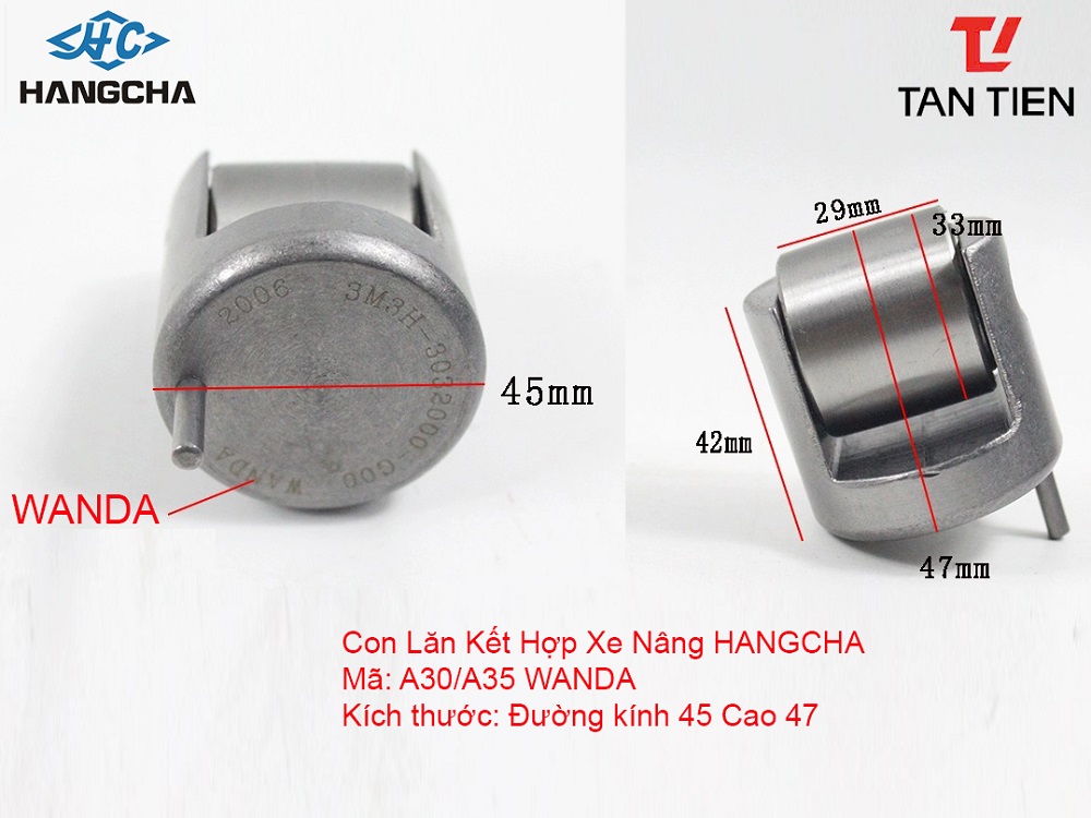 Con Lăn Xe Nâng HANGCHA A30/A35